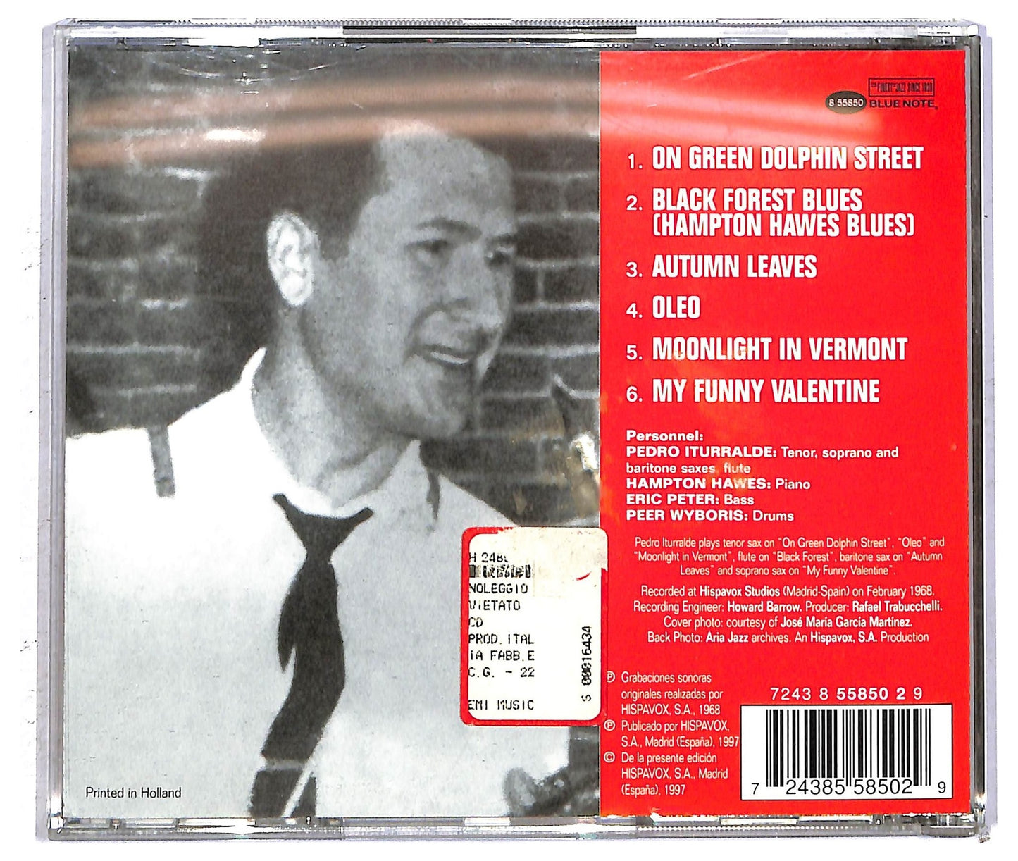 EBOND Pedro Iturralde Quartet - Pedro Iturralde Quartet Featuring Hampton Hawes CD CD092858