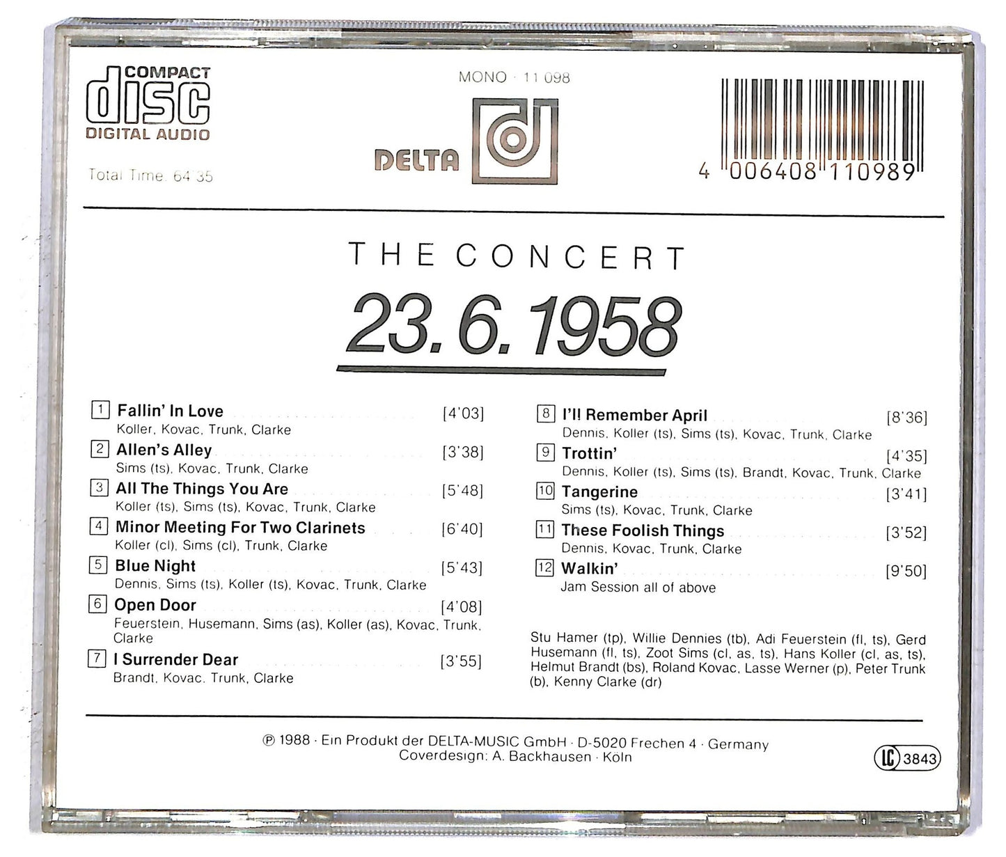 EBOND Various - The Concert 23.6.1958 CD CD092918