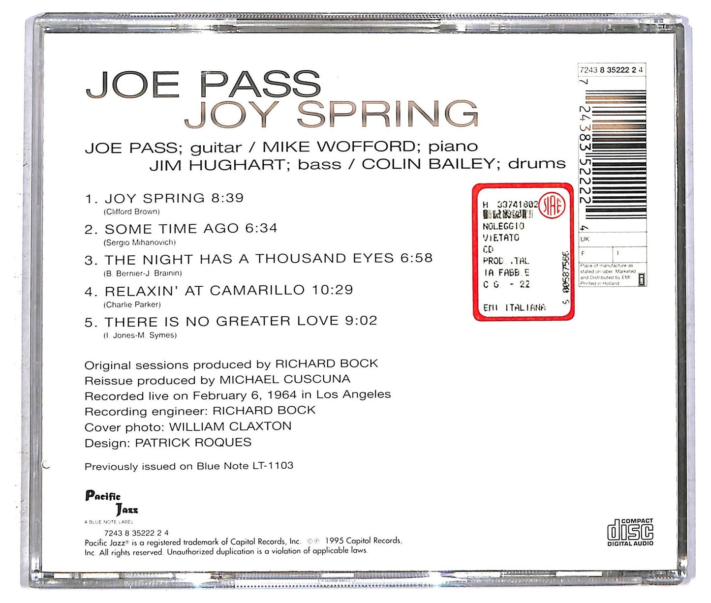 EBOND Joe Pass - Joy Spring CD CD093012
