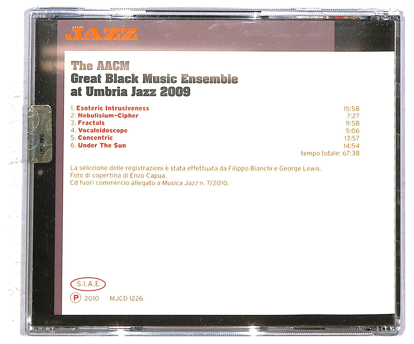 EBOND The AACM Great Black Music Ensemble - At Umbria Jazz 2009 CD CD093047