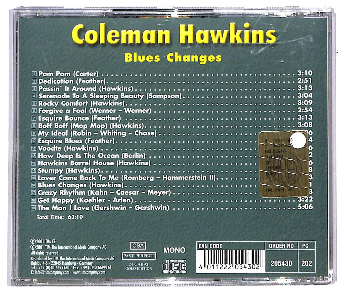 EBOND Coleman Hawkins - Blues Changes CD CD093102