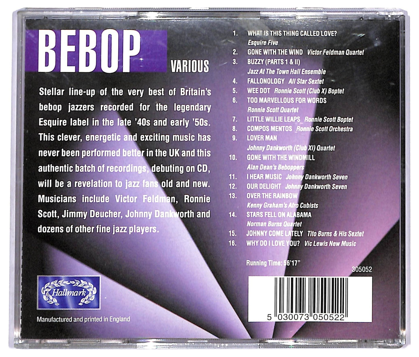EBOND Various - Bebop CD CD093105