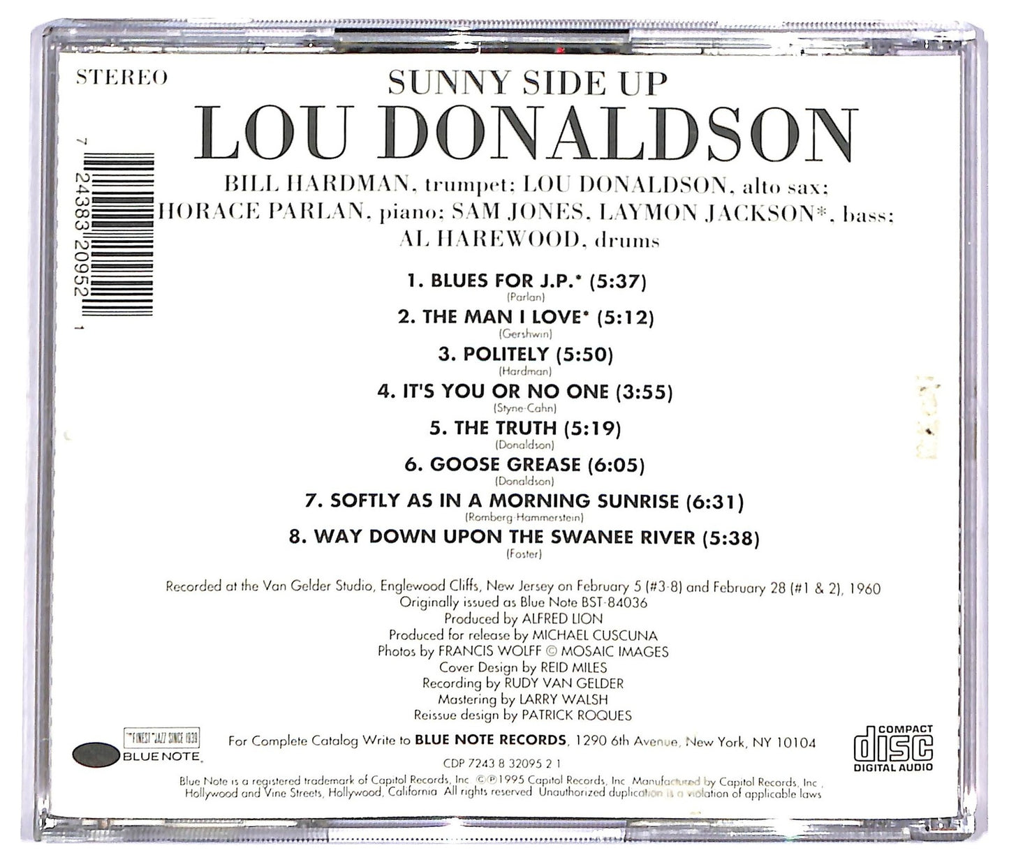 EBOND Lou Donaldson - Sunny Side Up CD CD093114