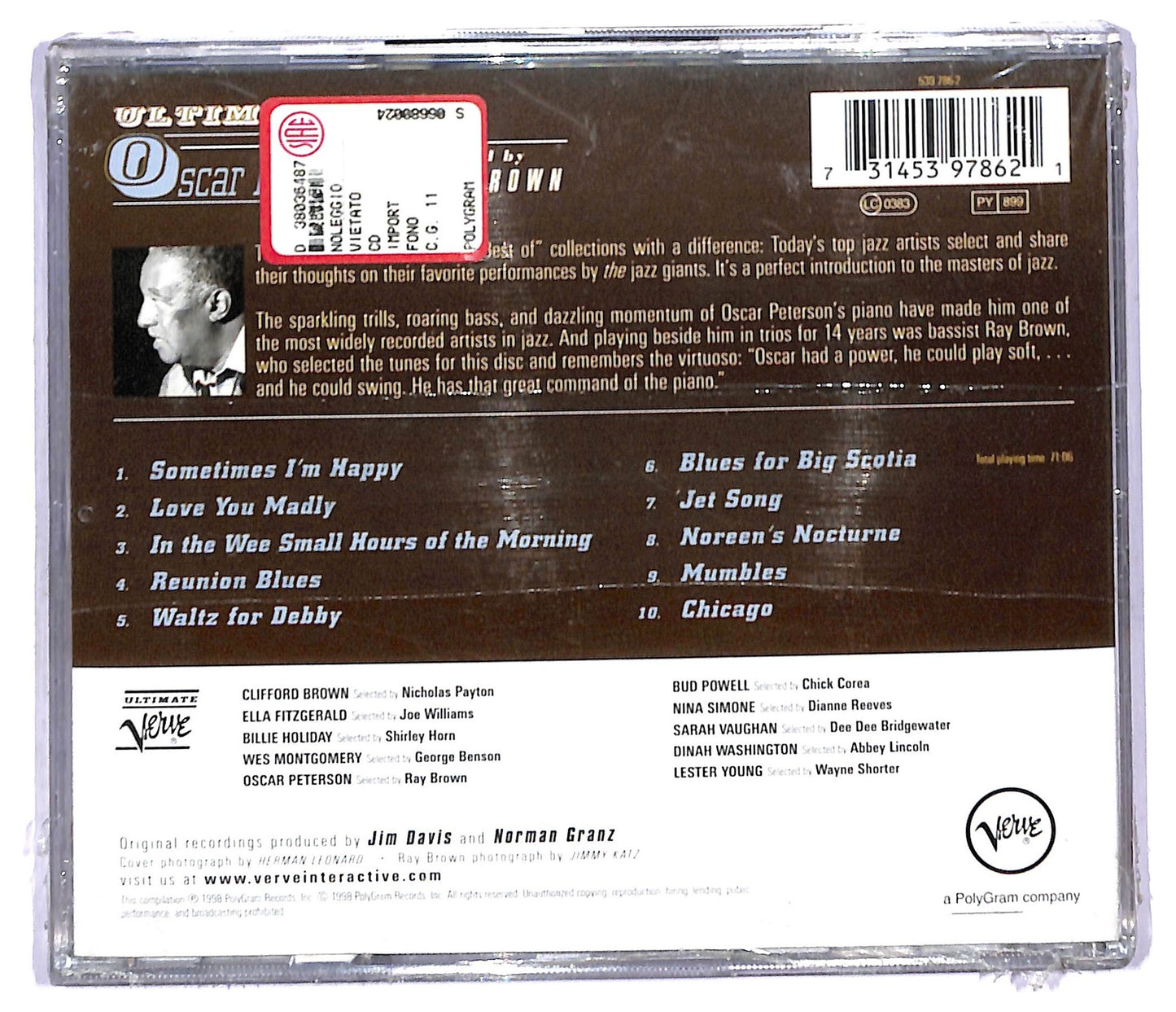 EBOND Oscar Peterson - Ultimate Oscar Peterson CD CD093148