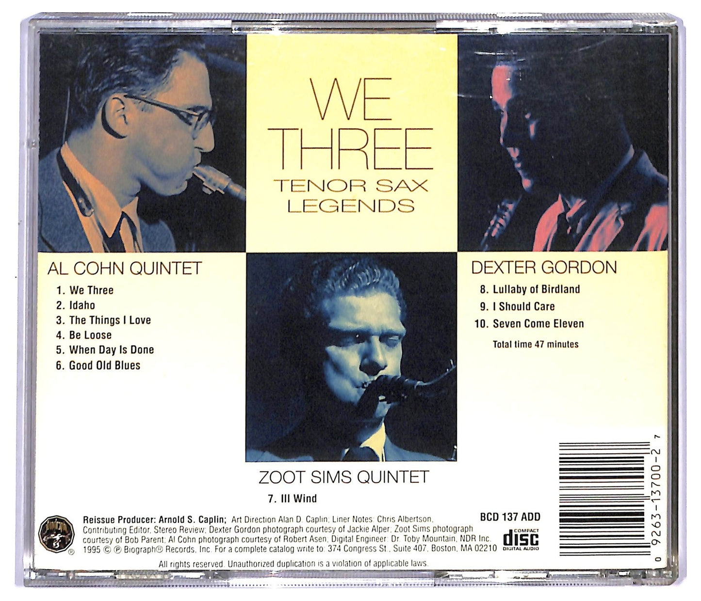 EBOND Various - We Three...Tenor Sax Legends CD CD093151