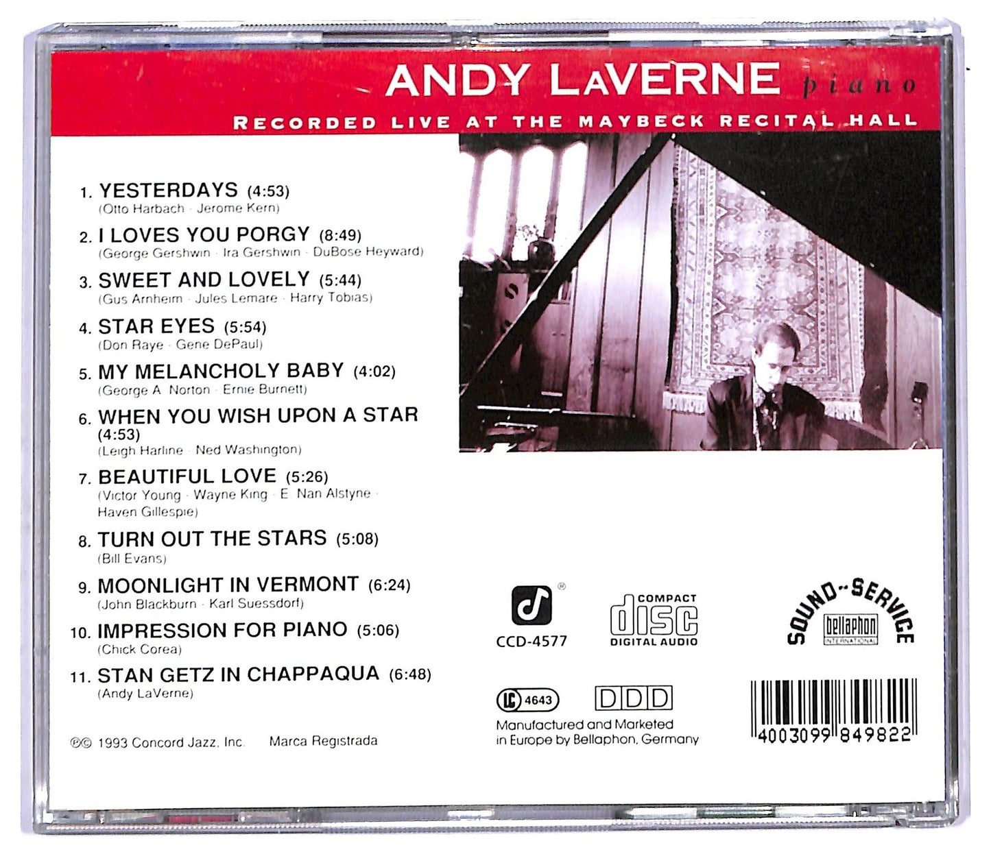 EBOND Andy LaVerne - At Maybeck CD CD093152