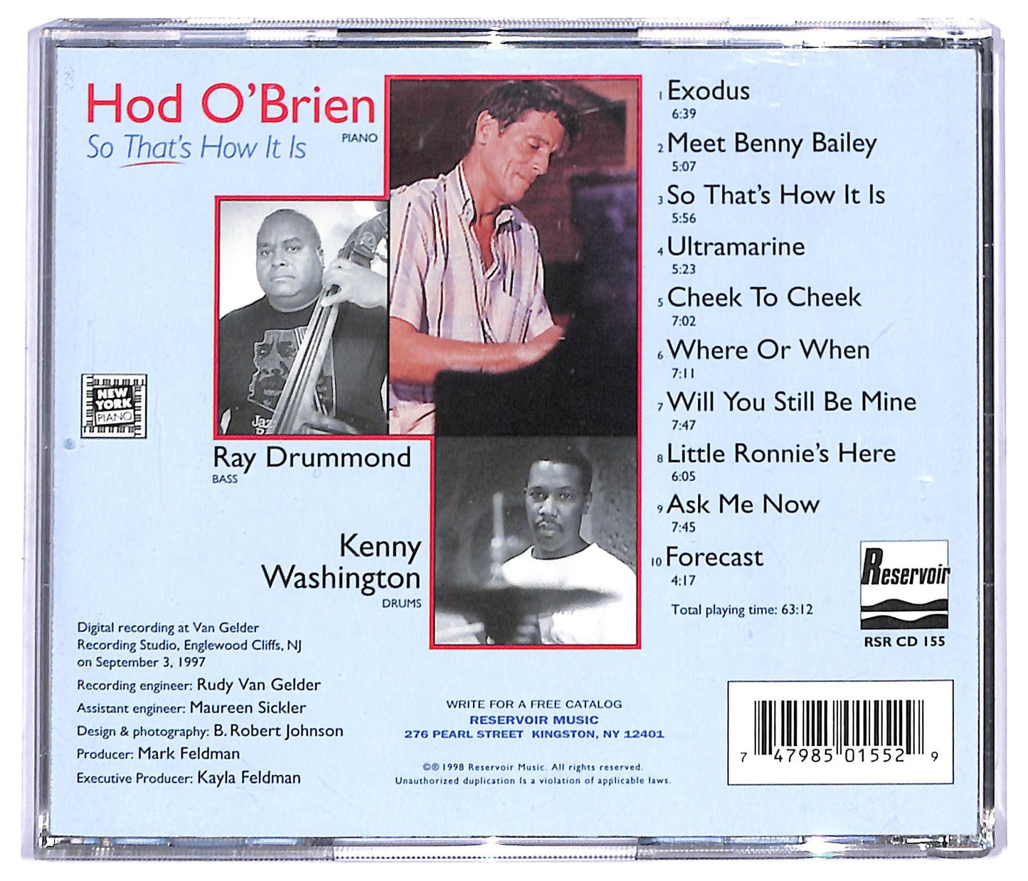 EBOND Hod O'Brien - So That's How It Is CD CD093229
