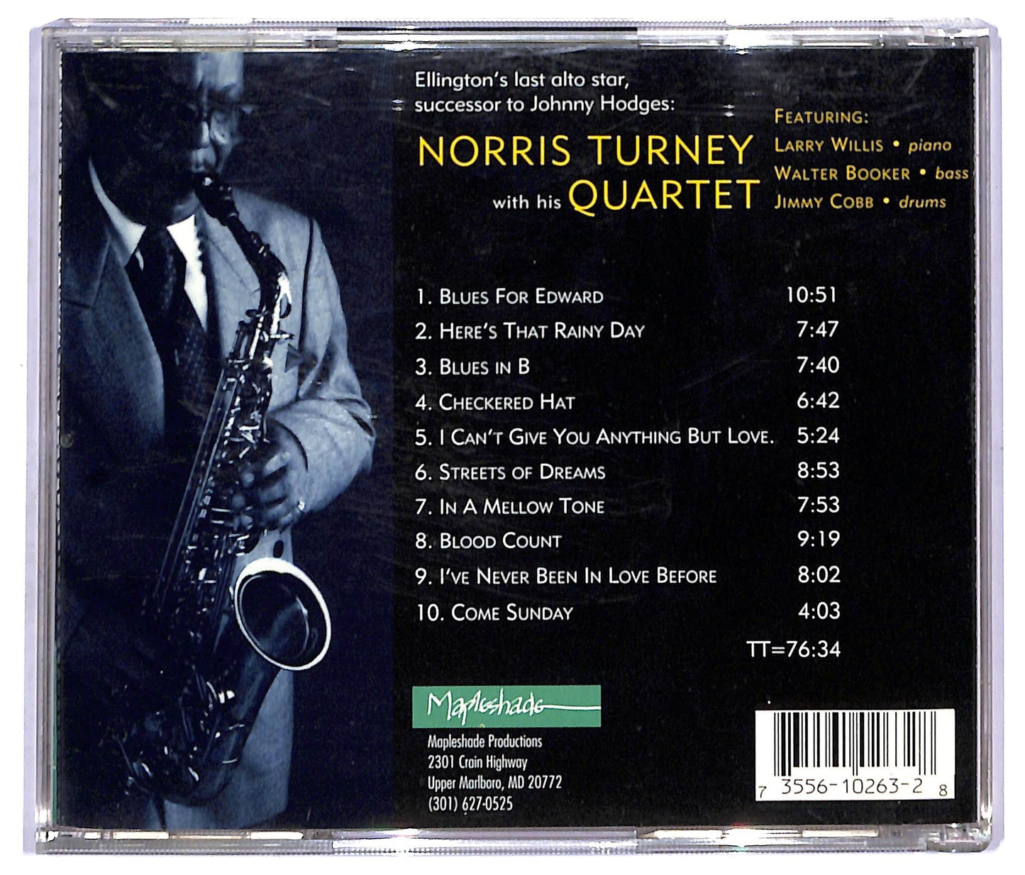 EBOND Norris Turney Quartet - Big, Sweet N' Blue CD CD093236