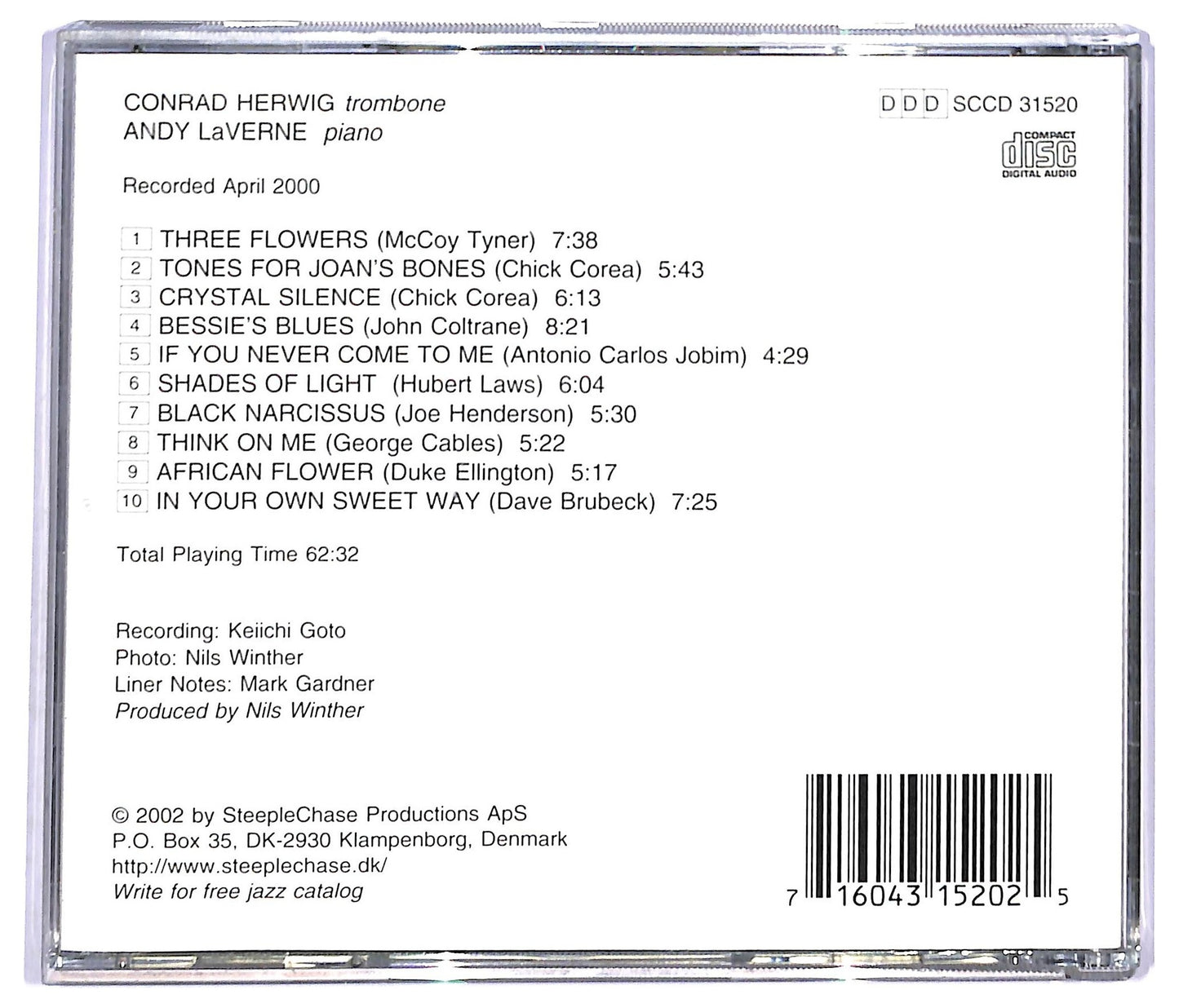 EBOND Conrad Herwig, Andy LaVerne - Shades Of Light CD CD093240