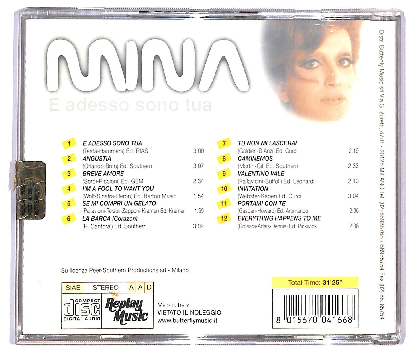EBOND Mina - E Adesso Sono Tua CD CD093337