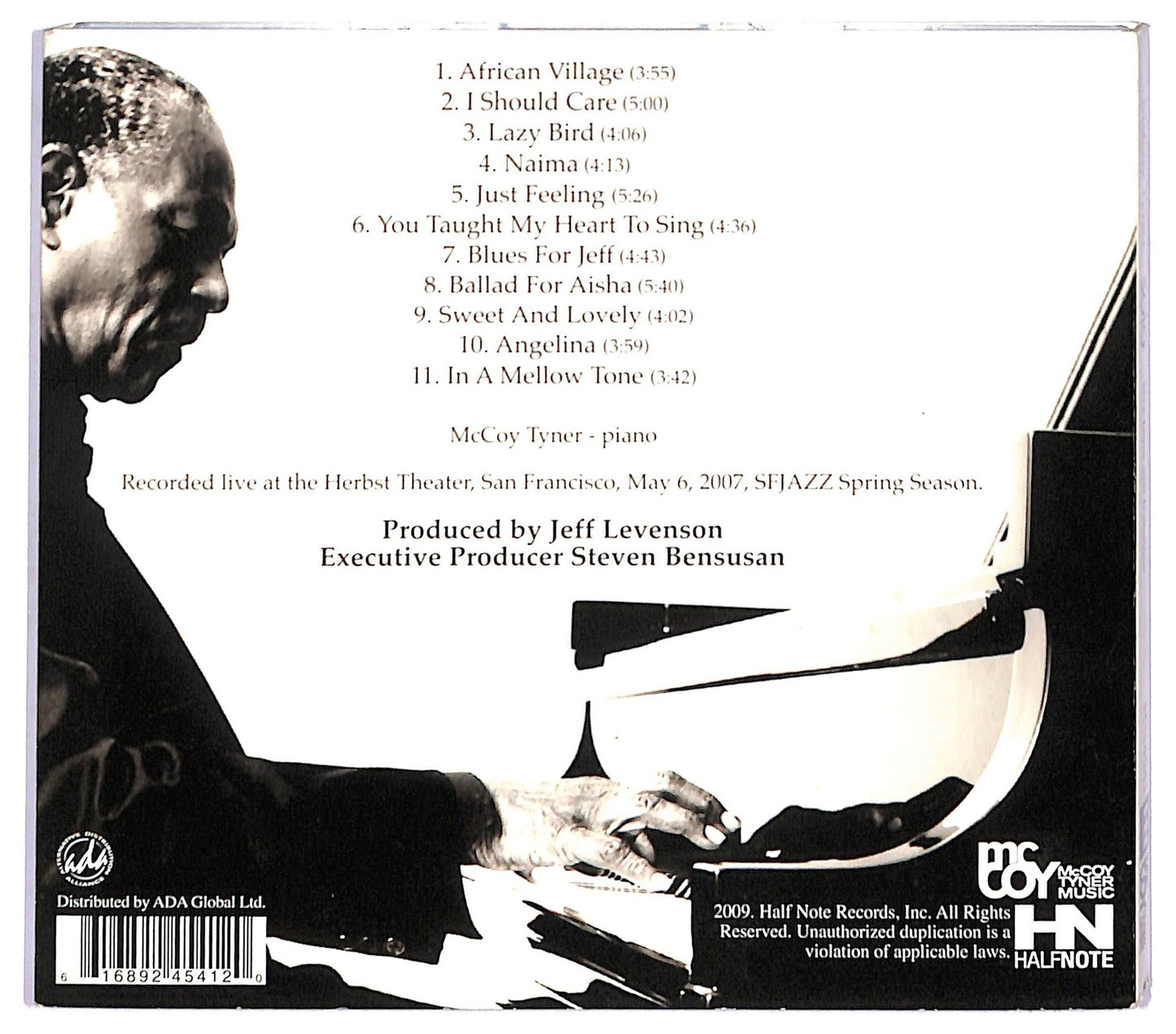 EBOND McCoy Tyner - McCoy Tyner Solo - Live From San Francisco CD CD093339