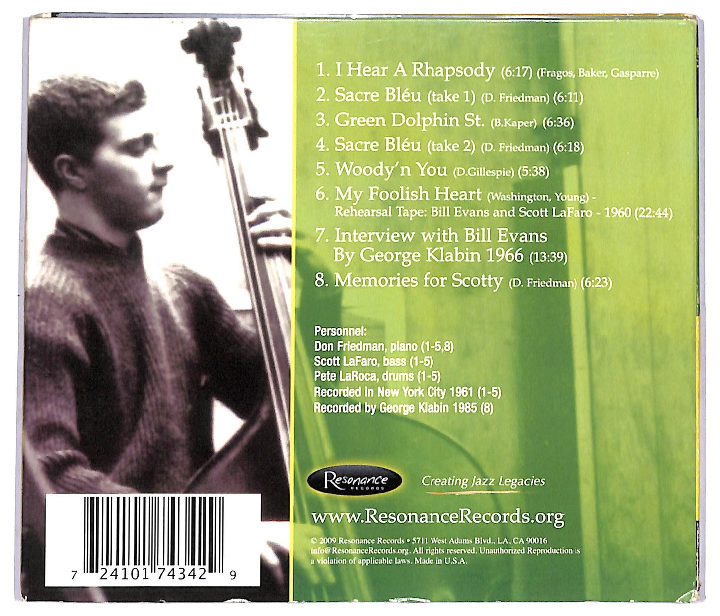 EBOND Scott LaFaro - Pieces Of Jade CD CD093365