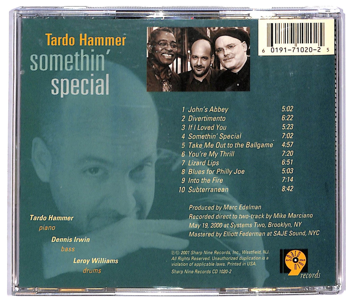 EBOND Tardo Hammer - Somethin' Special CD CD093406