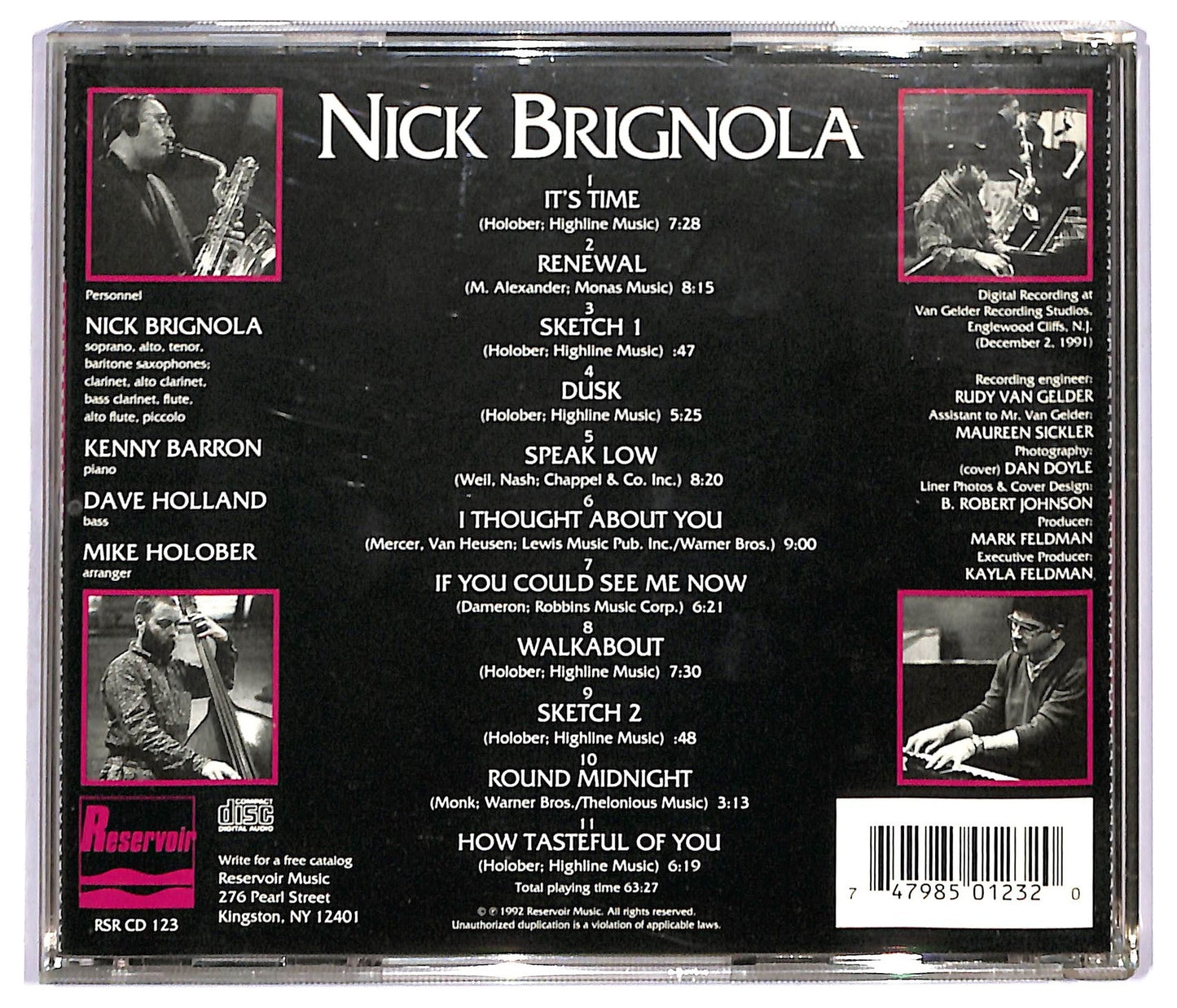 EBOND Nick Brignola - It's Time CD CD093410
