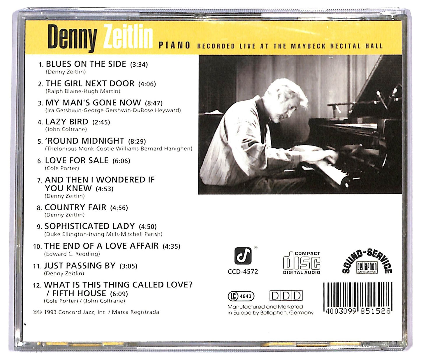 EBOND Denny Zeitlin - At Maybeck Vol 27 CD CD093412