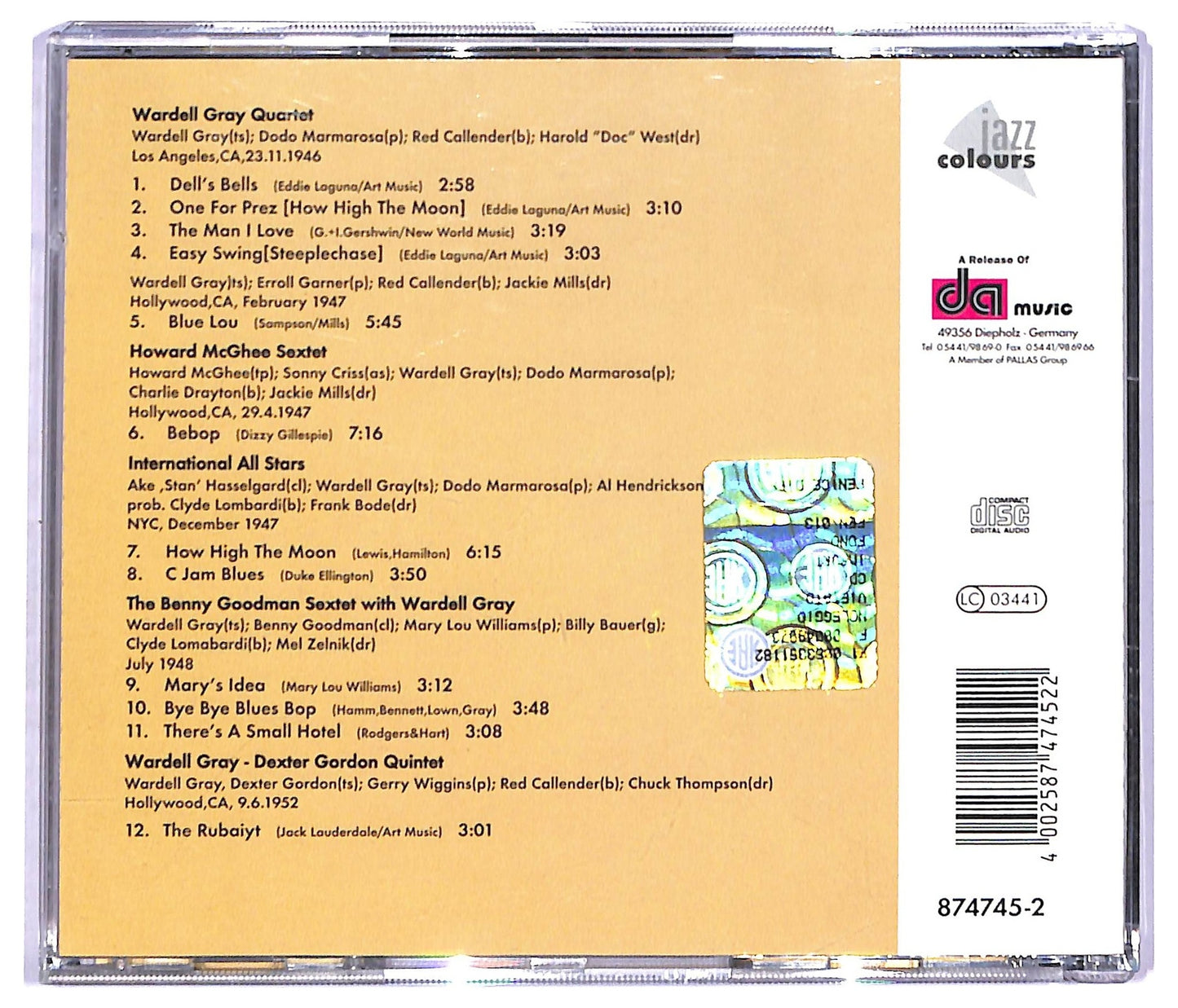 EBOND Wardell Gray - Blue Lou CD CD093444