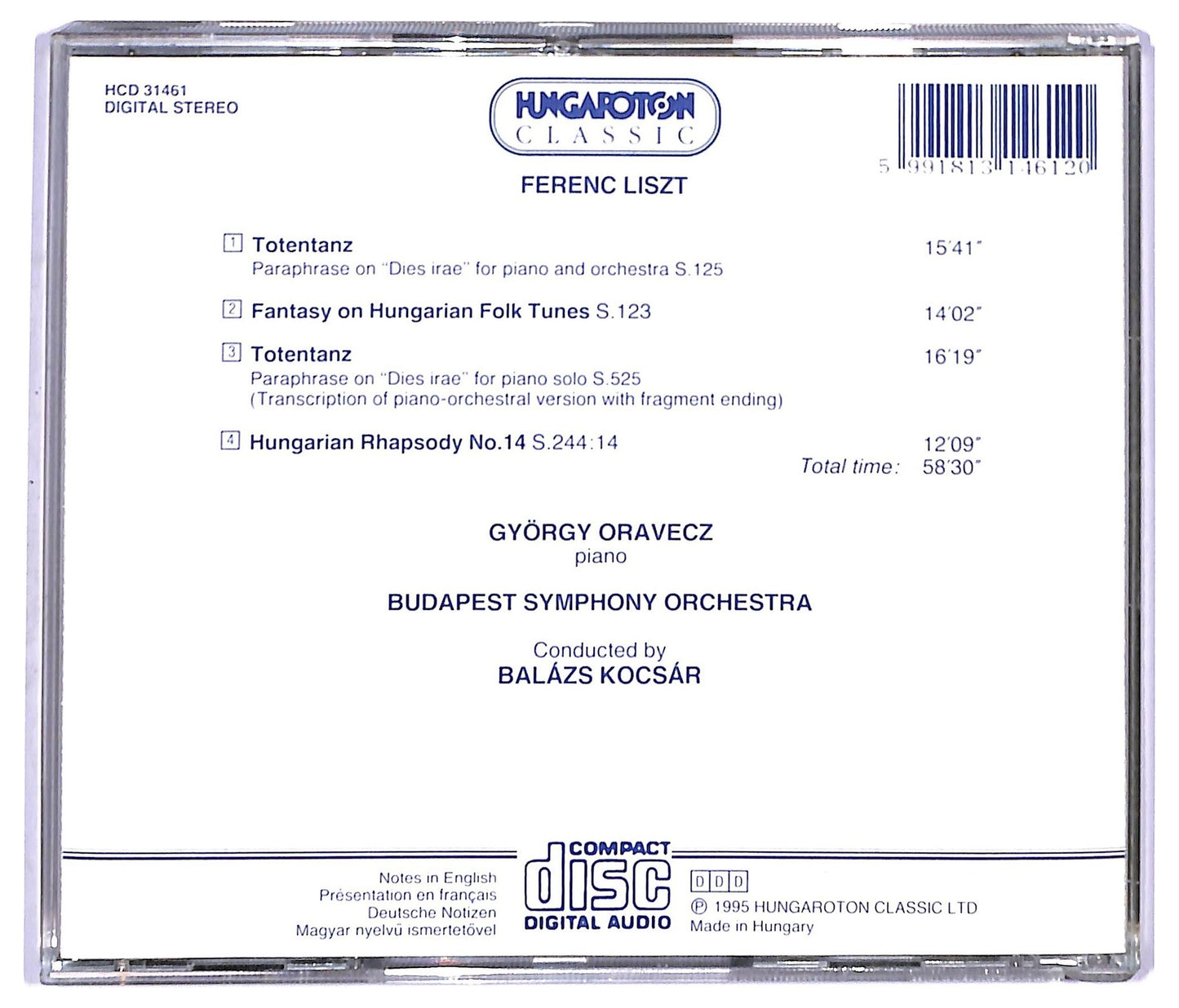 EBOND Gyorgy Oravecz - Hungarian Rhapsody no.14 CD CD093450