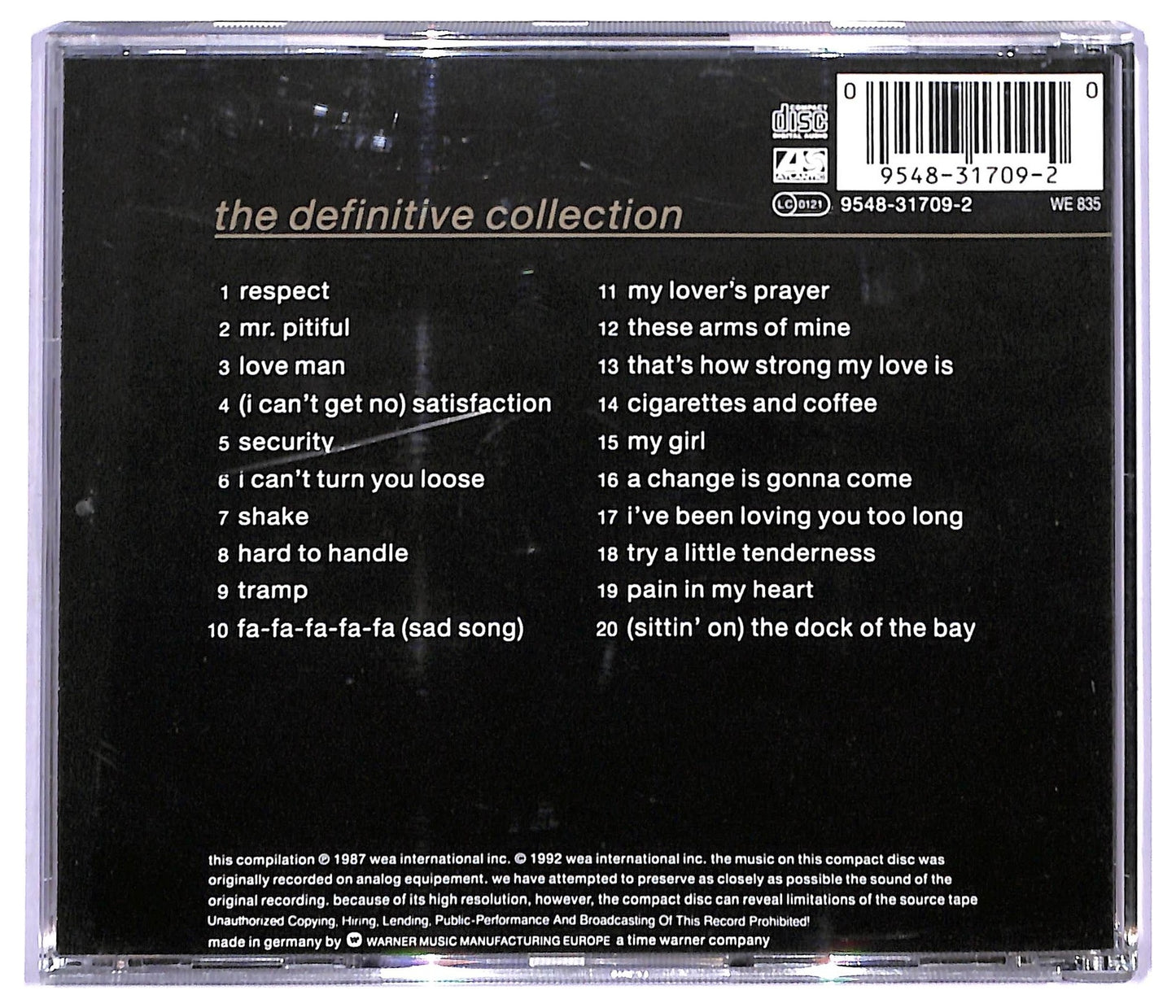 EBOND Otis Redding - The Dock Of The Bay - The Definitive Collection CD CD093522