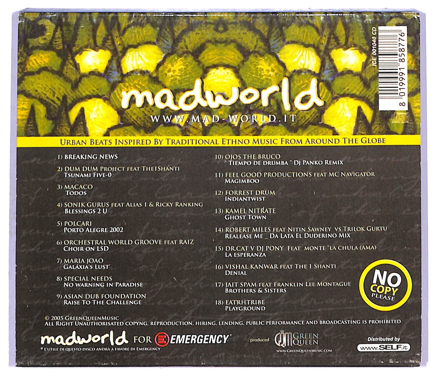EBOND Various - Madworld For Emergency CD CD093530