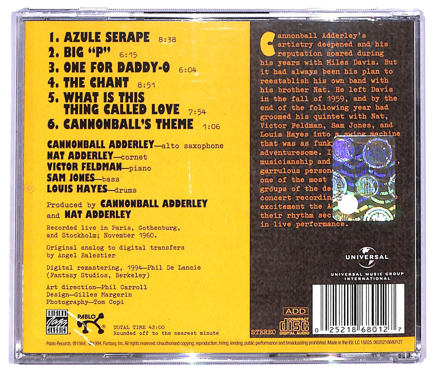 EBOND The Cannonball Adderley - What Is This Thing Called Soul Live In Europe CD CD093544