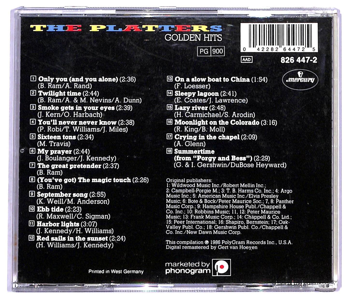 EBOND The Platters - Golden Hits CD CD093608