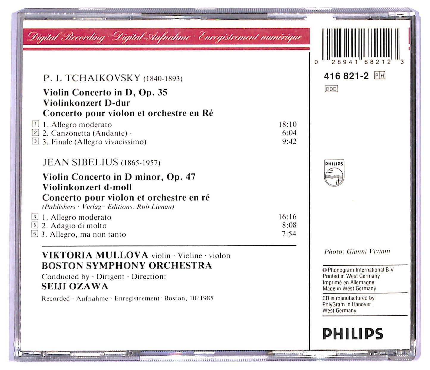 EBOND Tchaikovsky - Violin Concertos CD CD093653