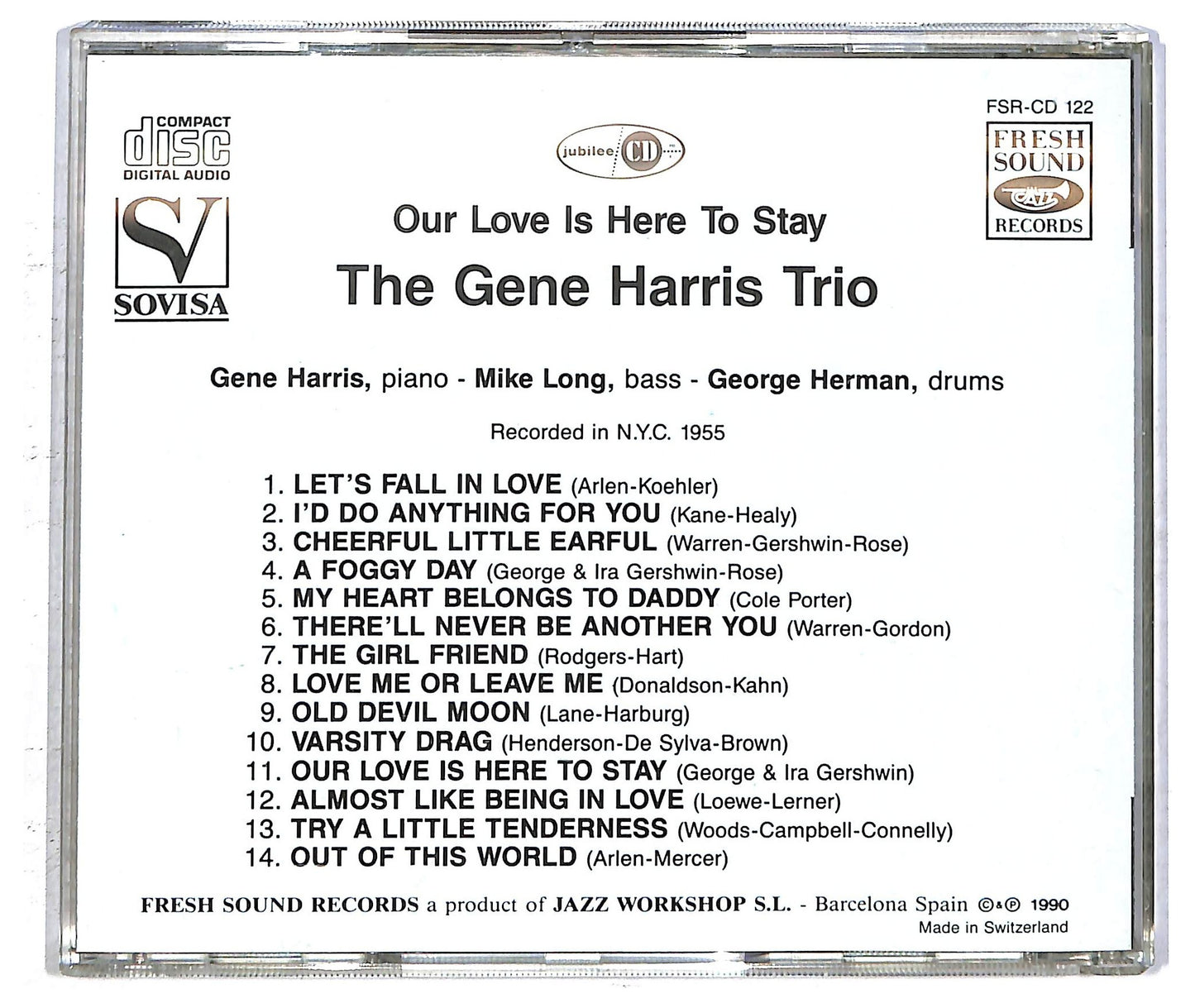 EBOND The Gene Harris Trio - Our Love Is Here To Stay CD CD093706