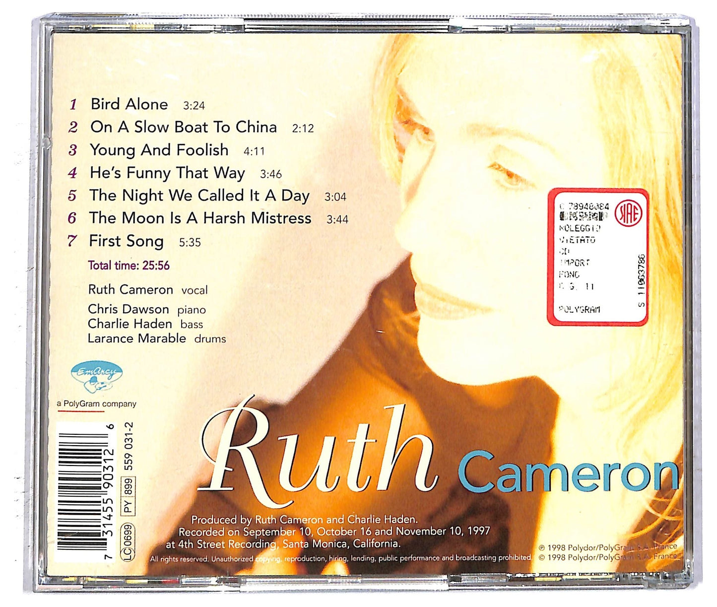 EBOND Ruth Cameron - First Songs CD CD093714