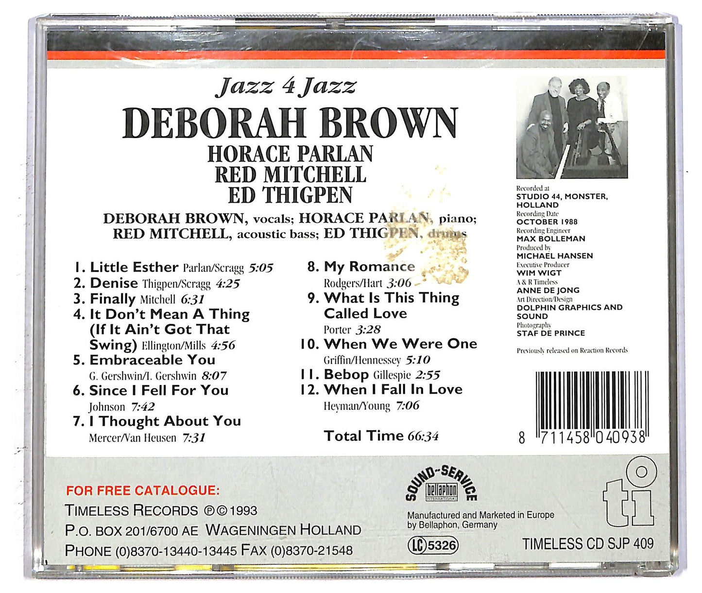 EBOND Deborah Brown - Jazz 4 Jazz CD CD093742