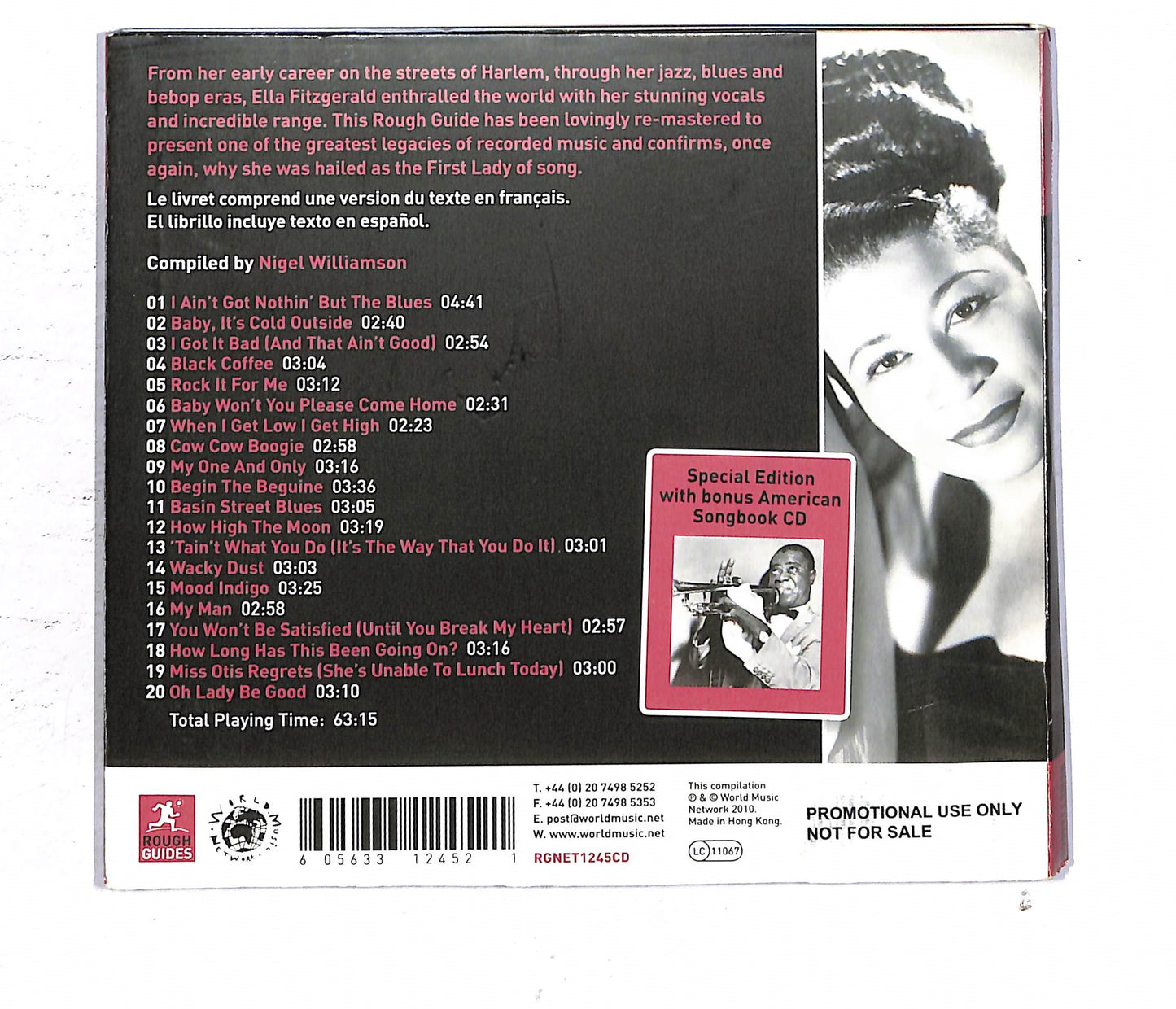 EBOND Ella Fitzgerald - The Rough Guide To Jazz Legends CD CD093763