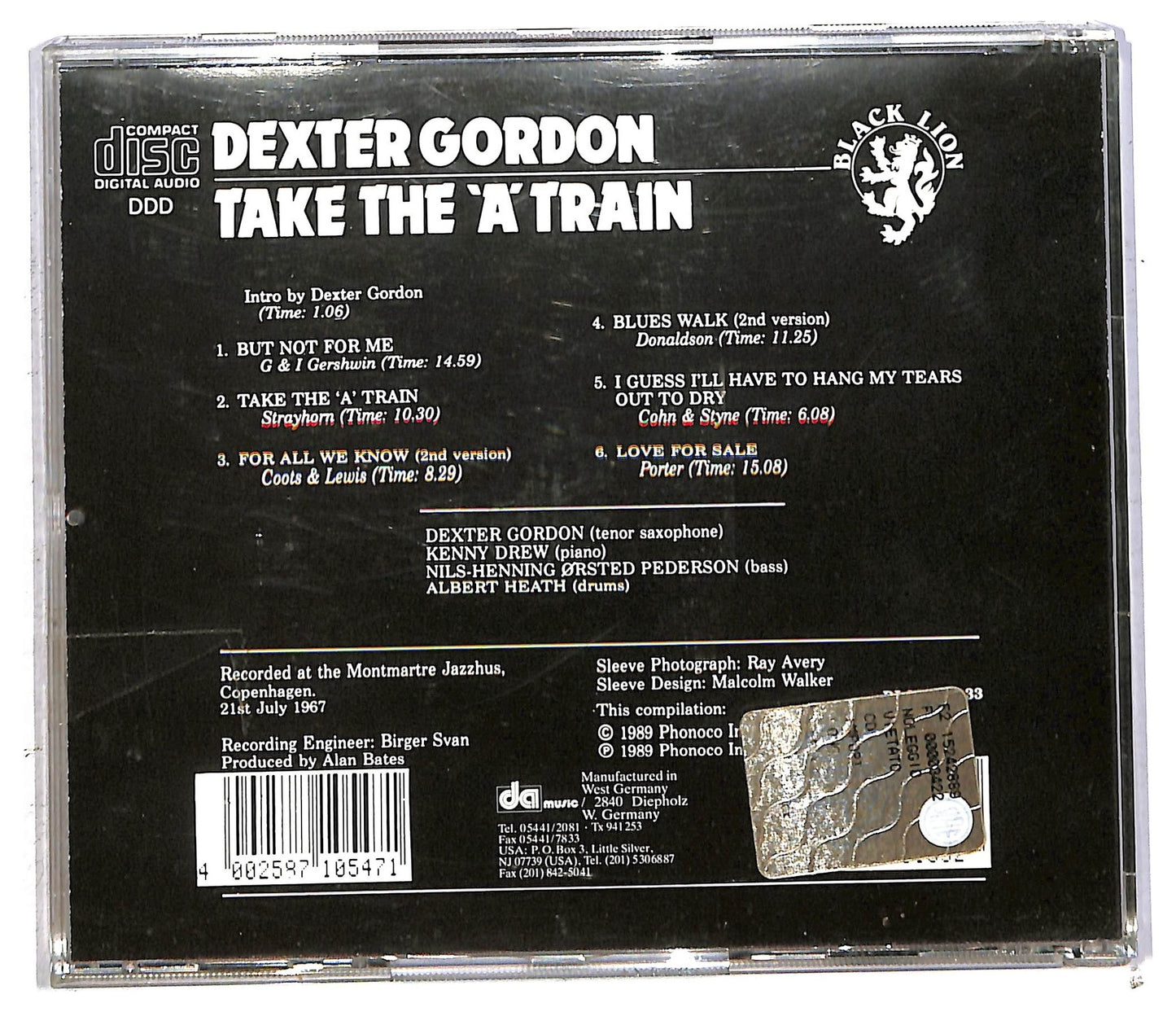 EBOND Dexter Gordon - Take The 'A' Train CD CD093814