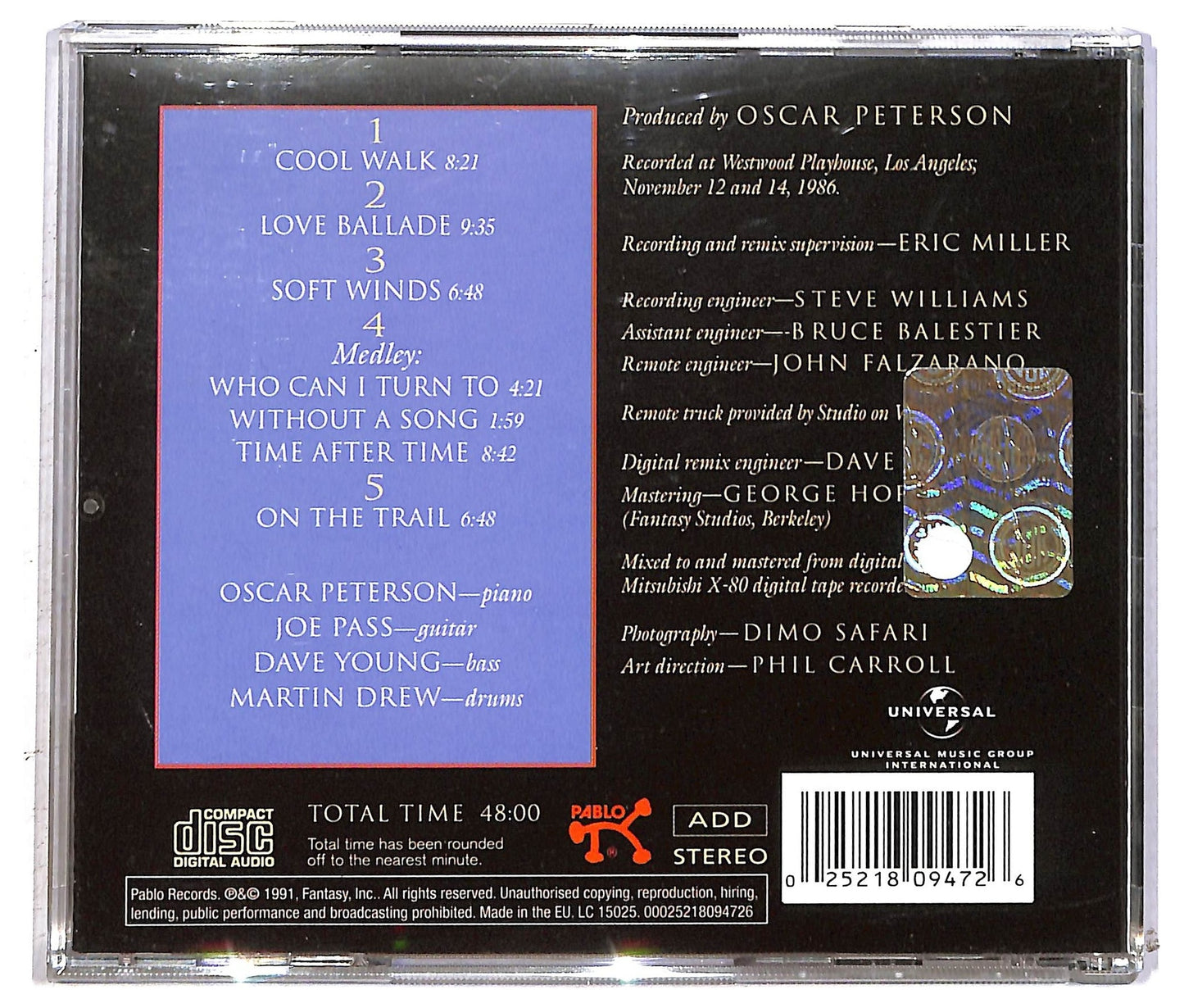 EBOND Oscar Peterson - Time After Time CD CD093816