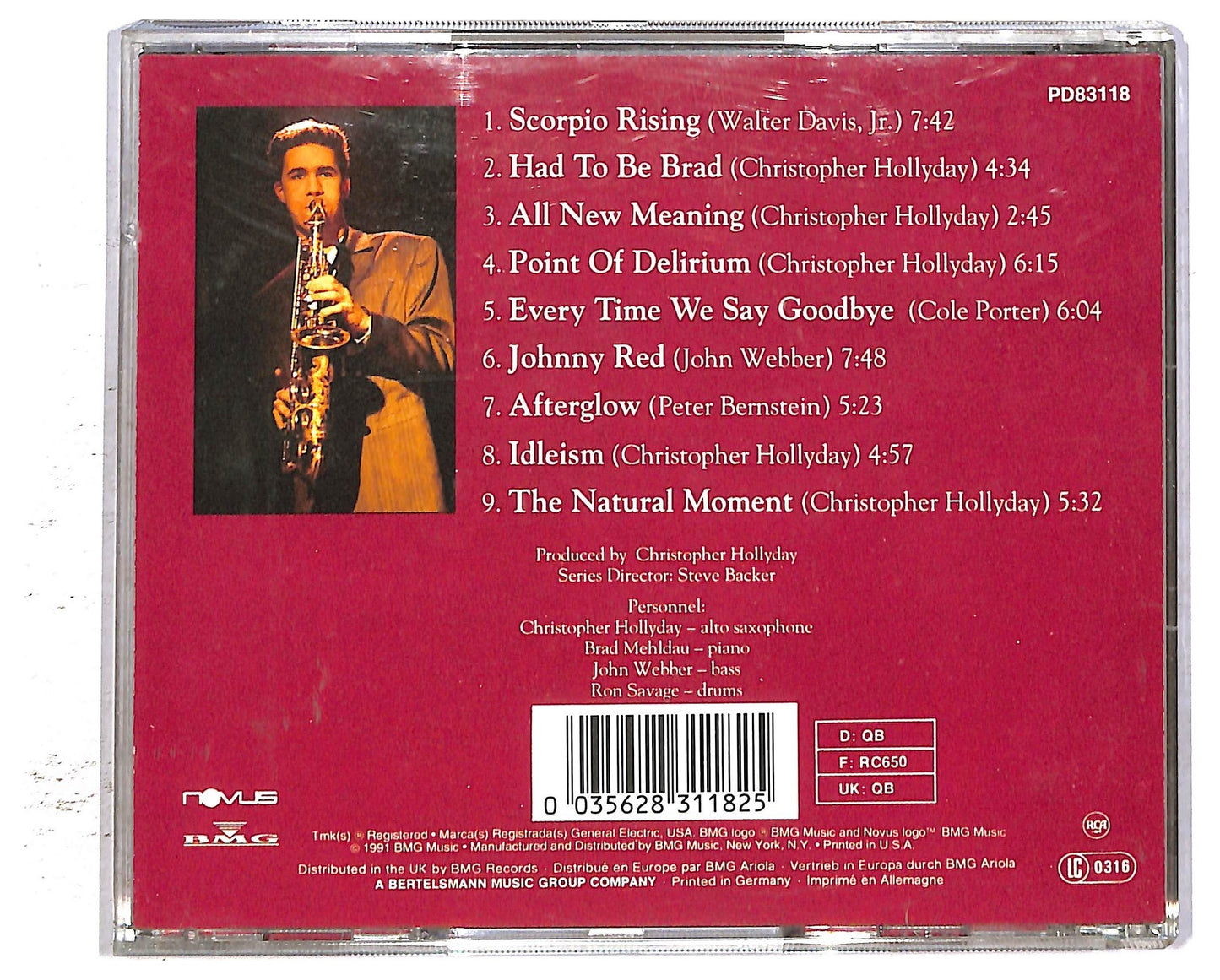 EBOND Christopher Hollyday - The Natural Moment CD CD093846