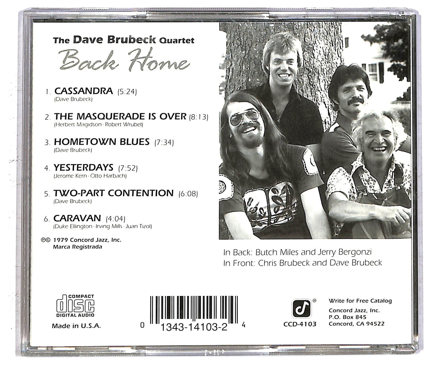 EBOND The Dave Brubeck Quartet - Back Home CD CD093849