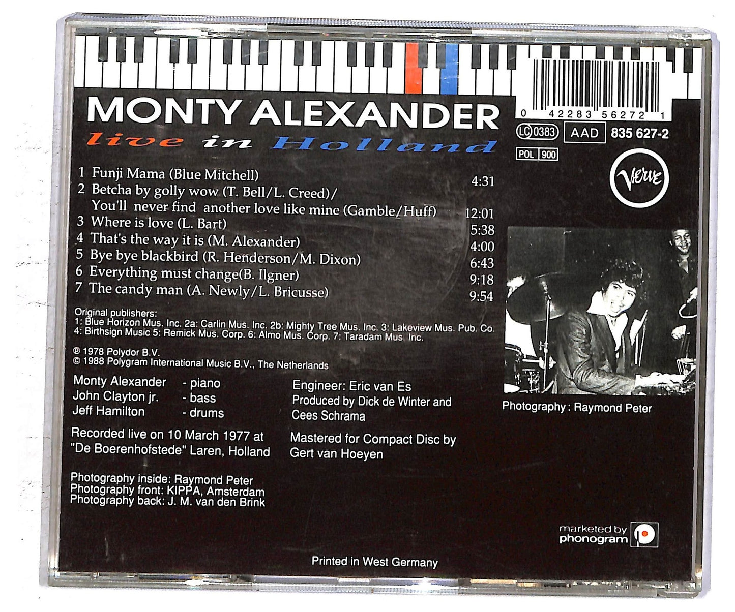 EBOND Monty Alexander - Live In Holland CD CD093915