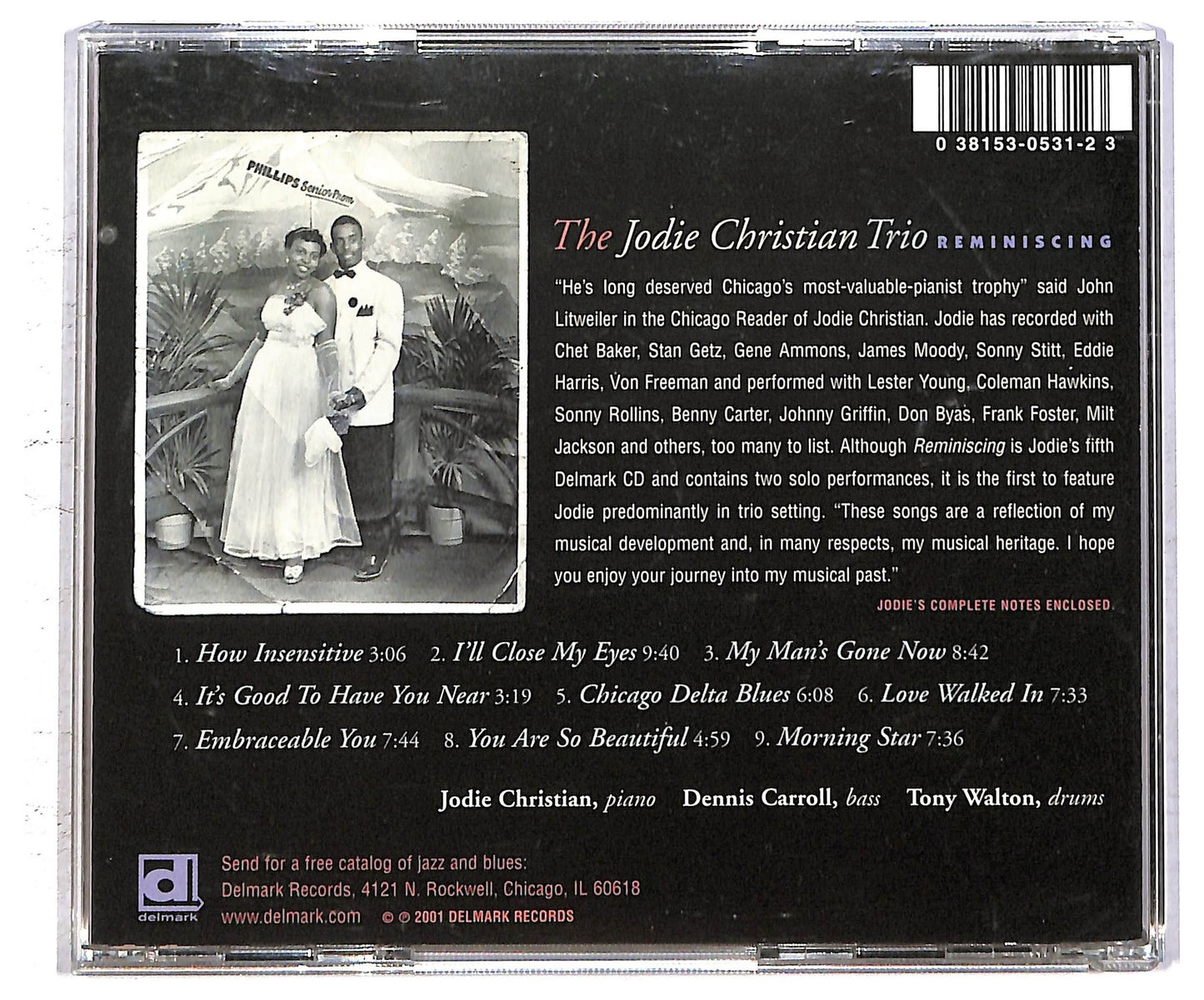 EBOND The Jodie Christian Trio - Reminiscing CD CD093927