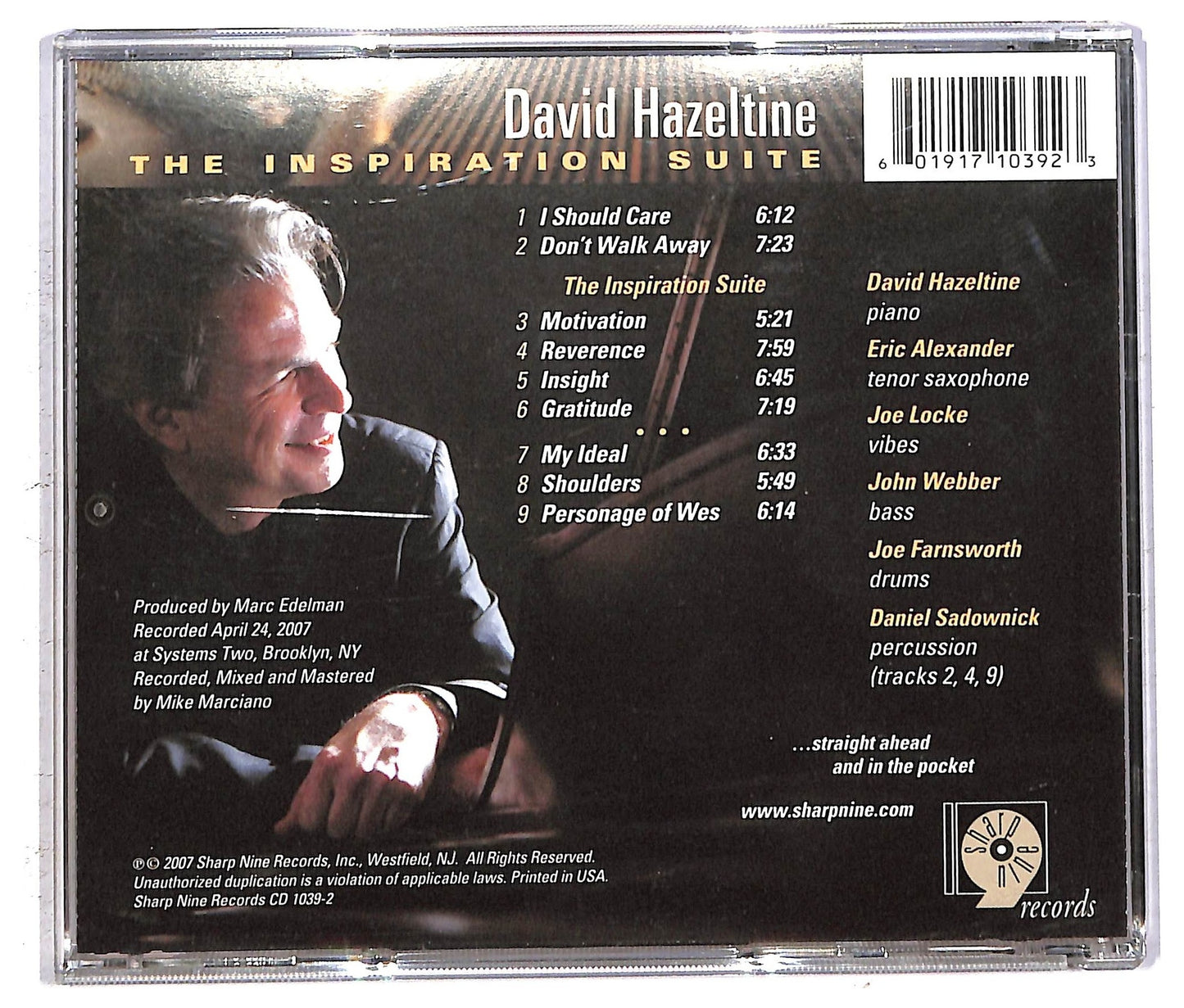 EBOND David Hazeltine - The Inspiration Suite CD CD093931