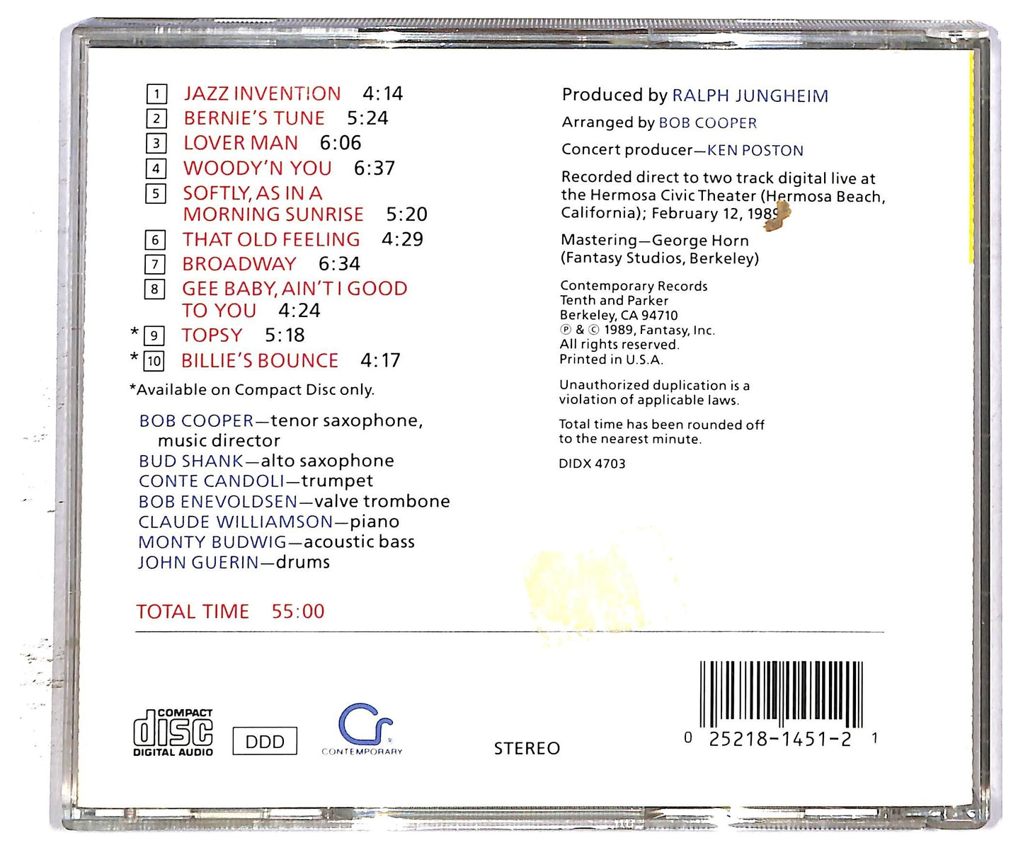 EBOND Howard Rumsey's Lighthouse All-Stars - Jazz Invention CD CD093940