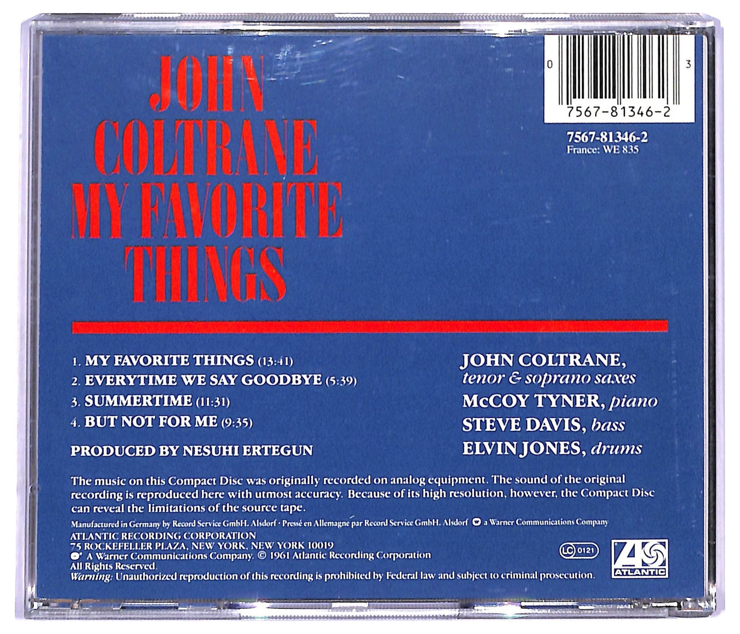 EBOND John Coltrane - My Favorite Things CD CD094007