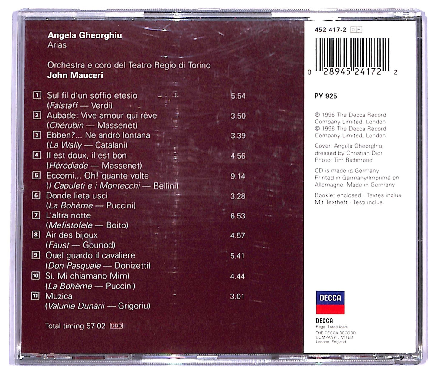 EBOND Angela Gheorghiu - Arias CD CD094021