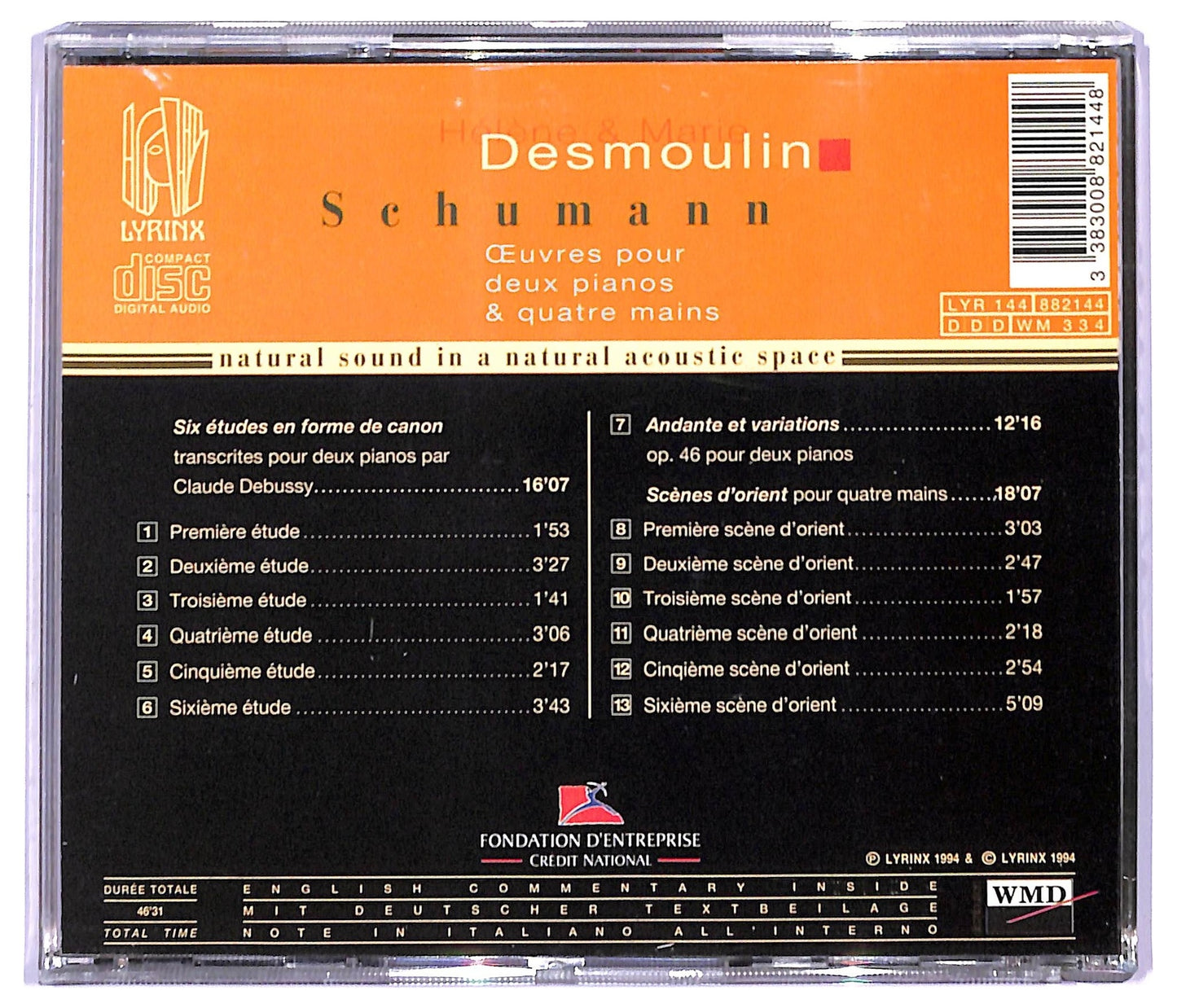 EBOND Marie & Helene Desmoulin Schumann - Oeuvres Pour 2 Pianos & 4 Mains CD CD094028