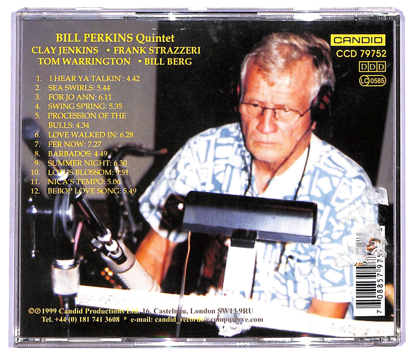 EBOND Bill Perkins - Swing Spring CD CD094113