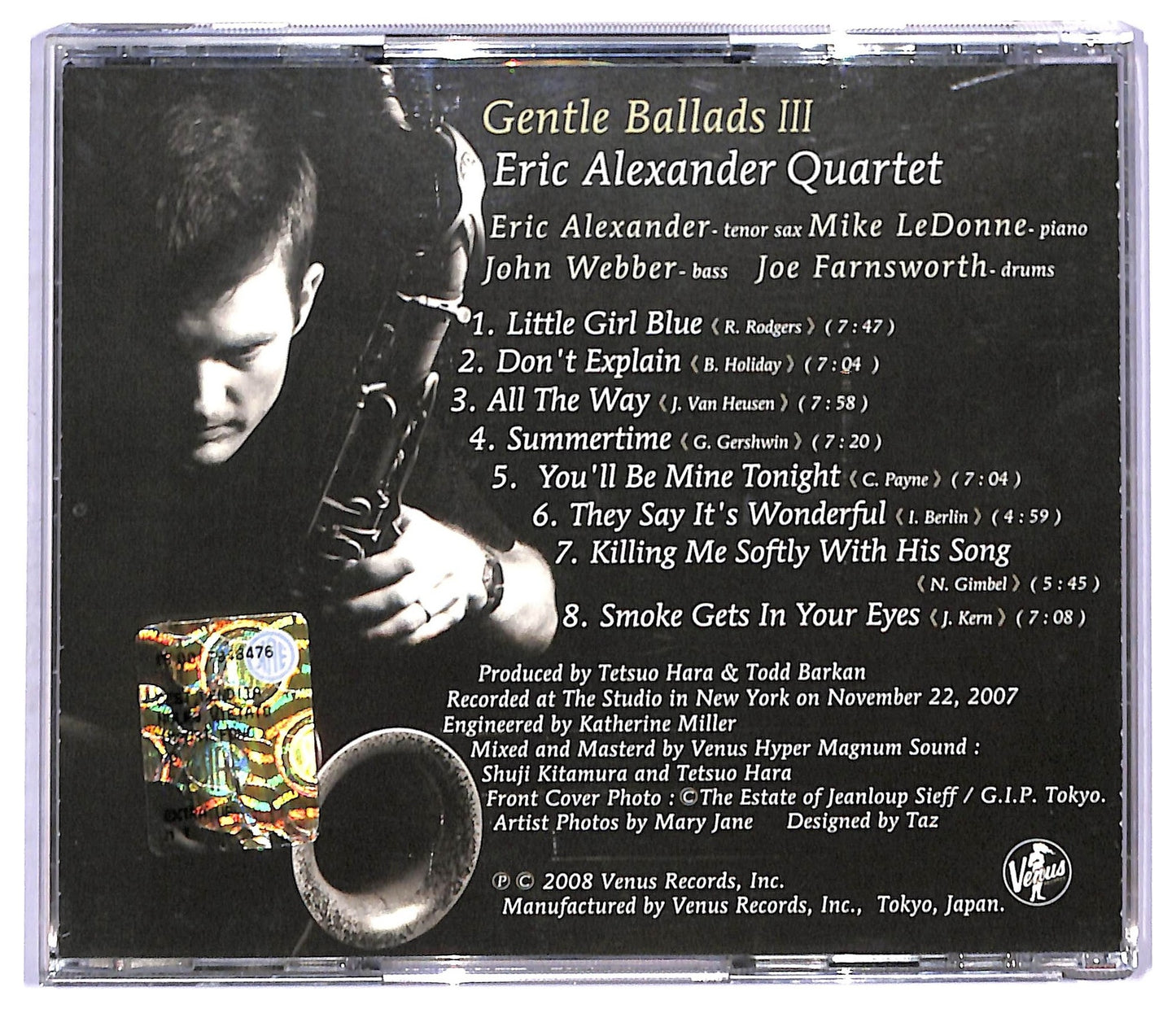 EBOND Eric Alexander Quartet - Gentle Ballads III CD CD094116