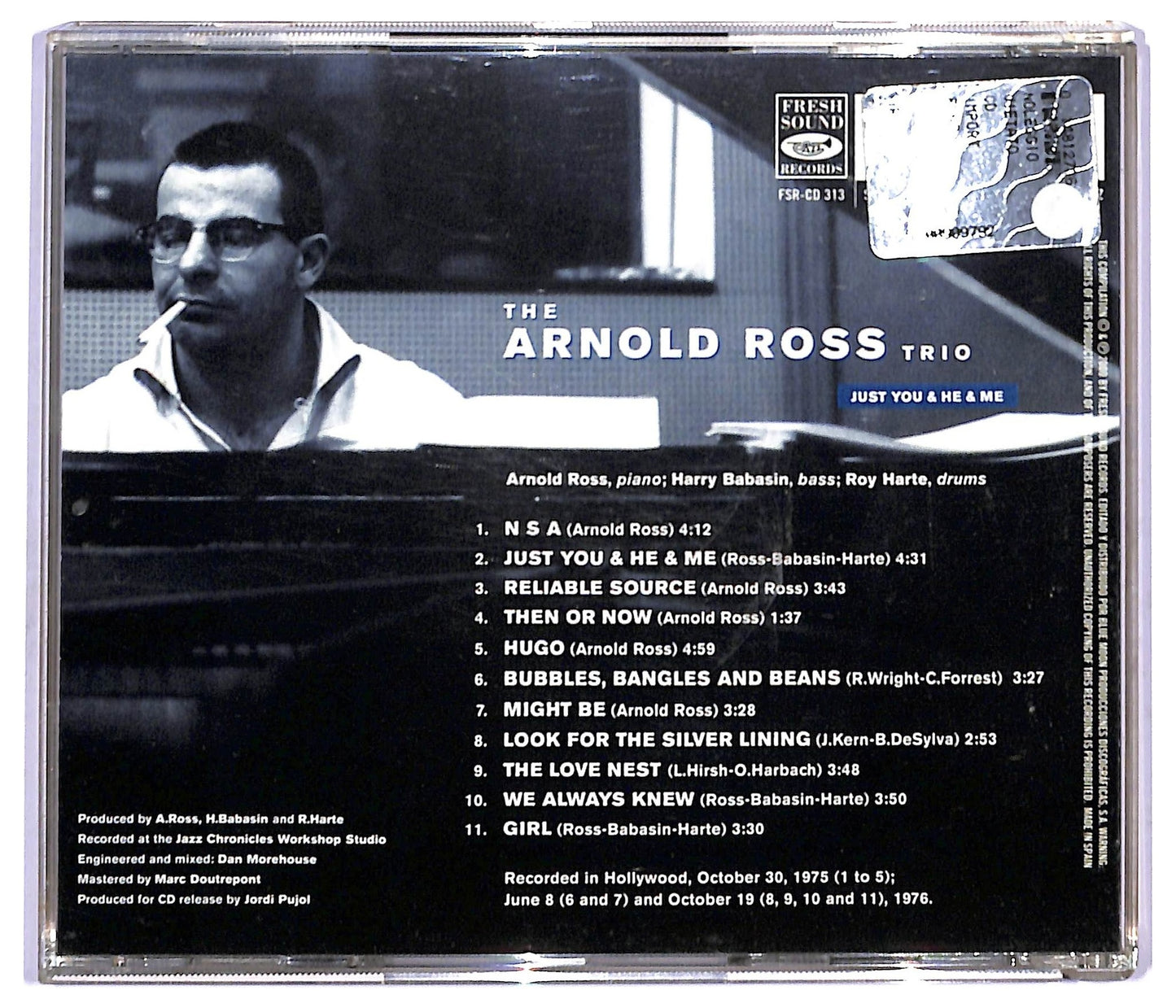 EBOND Arnold Ross Trio - Just You & He & Me CD CD094118