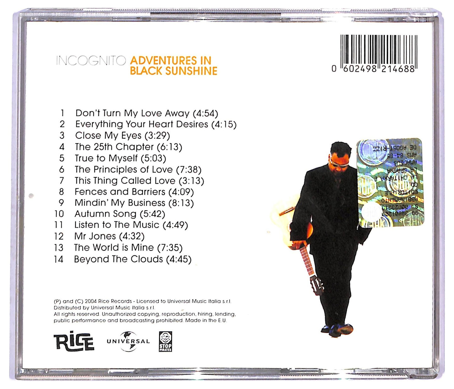 EBOND Incognito - Adventures In Black Sunshine CD CD094143
