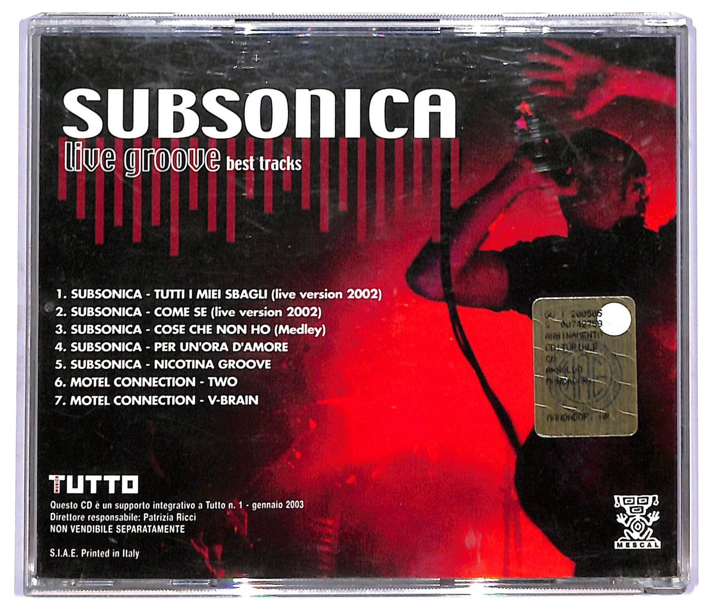 EBOND Subsonica Motel Connection - Live Groove Best Track CD CD094162