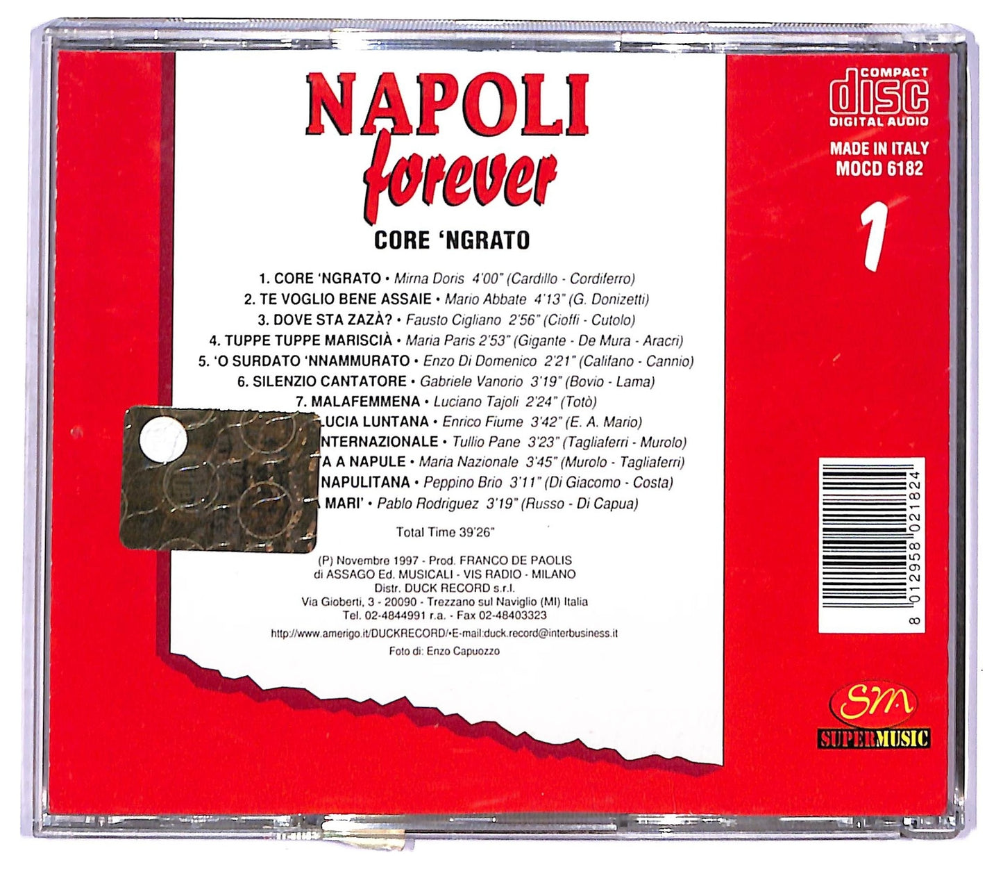 EBOND Various - napoli forever core 'ngrato CD CD094218