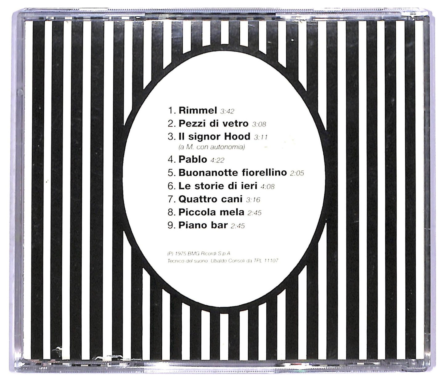 EBOND Francesco De Gregori - Rimmel CD CD094221