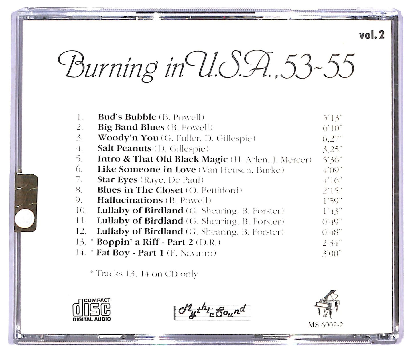 EBOND Earl Bud Powell - Burning In U.S.A., 53-55 CD CD094237