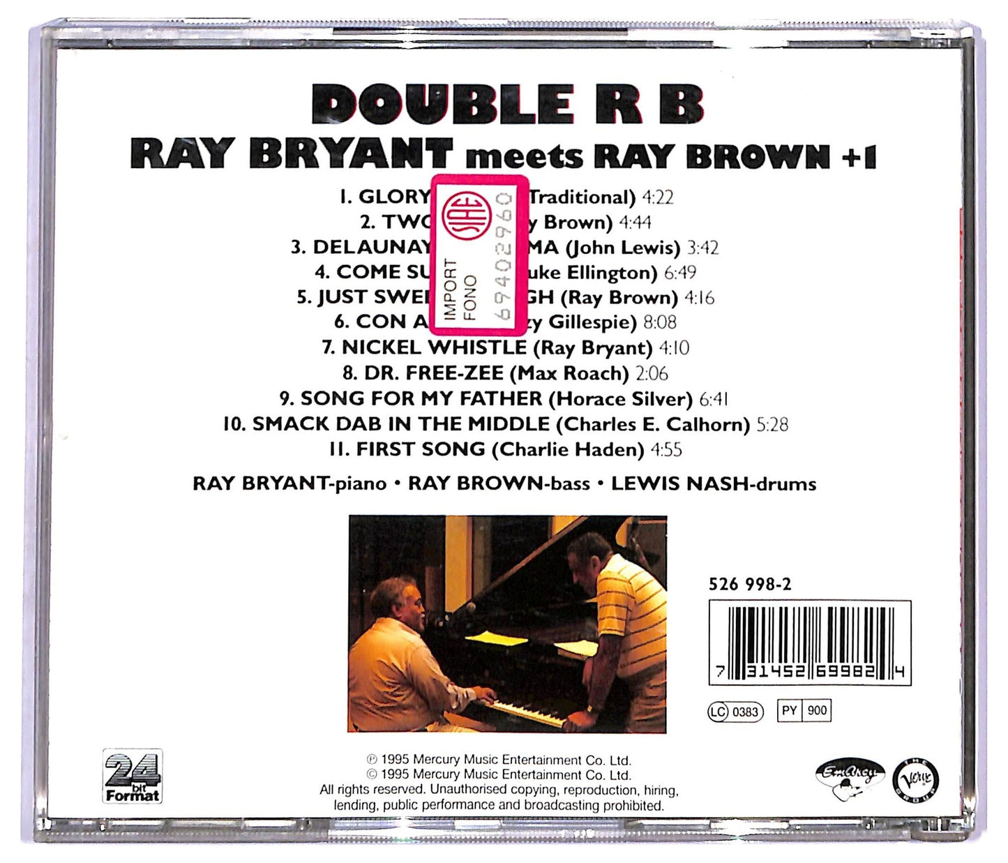 EBOND Ray Bryant Meets Ray Brown - Double R B CD CD094242
